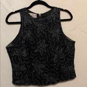 Laurence Kazar Sequined Top